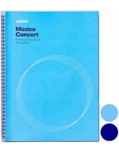 Cuaderno de música Concert 12 pentagramas 20 fundas