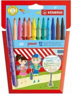 Rotuladores Stabilo Power 12 unidades