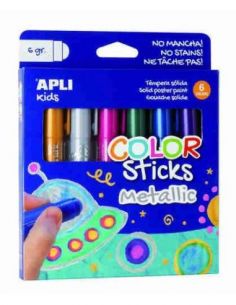 Témpera sólida metálica Color Sticks