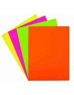 Papel colores flúor 500 hojas