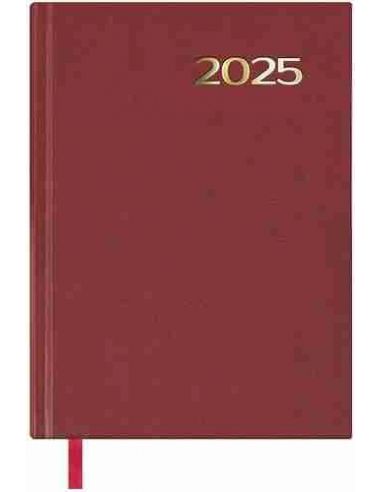 Agenda Día Página Sintex 14x20 Burdeos 2025