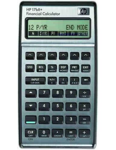 Calculadora financiera HP 17BII+