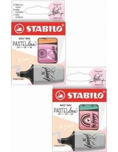Marcadores Boss® Mini Pastellove estuche 3 unidades