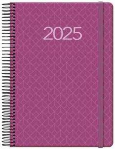 Agenda Día Página Newport Espiral 14x20 Buganvilla 2025