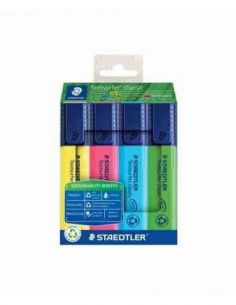 Estuche ECO+ marcador fluorescente Textsurfer 364 Staedtler - 4 pzas surtidas