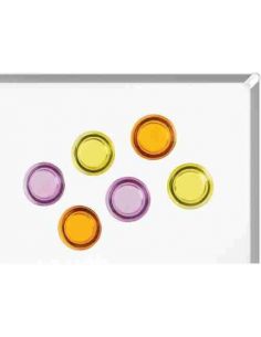 Imanes colores surtidos pack de 6 uds.
