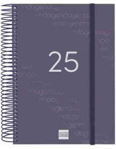 Agenda Día Página Year E10 Azul 2025