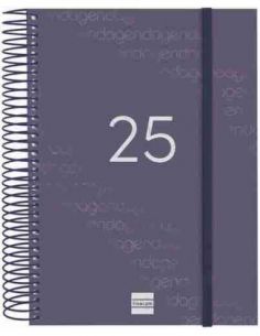 Agenda Día Página Year E10 Azul Catalán 2025