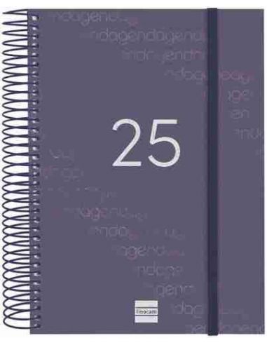 Agenda Día Página Year E10 Azul Catalán 2025