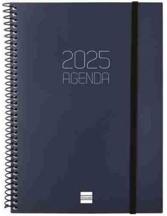 Agenda Semana Vista Opaque E10 Azul Catalán 2025