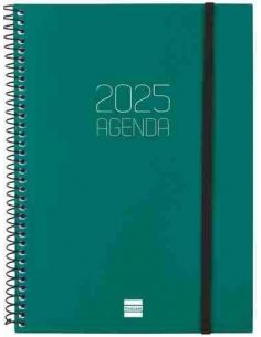 Agenda Semana Vista Opaque E10 Verde 2025