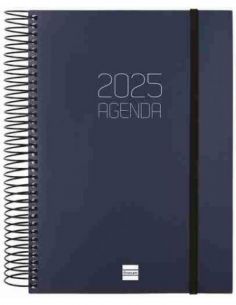 Agenda Día Página Opaque E10 Azul 2025