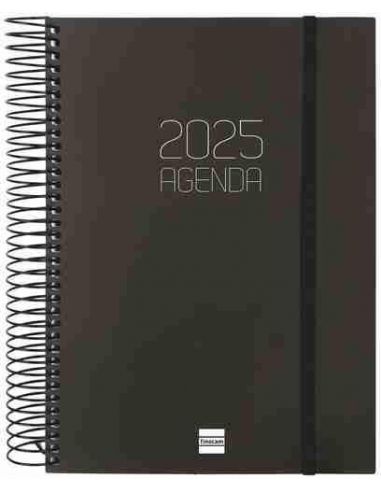 Agenda Día Página Opaque E10 Negro Catalán 2025