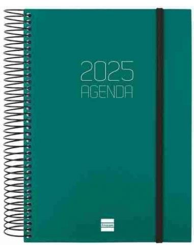 Agenda Día Página Opaque E10 Verde Catalán 2025