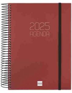 Agenda Día Página Opaque E10 Burdeos Catalán 2025