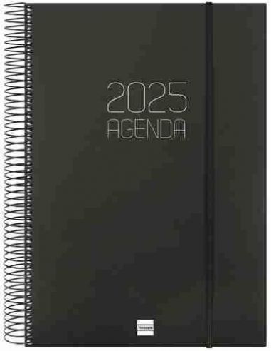 Agenda Día Página Opaque E40 Negro 2025
