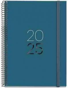 Agenda Semana Vista Espiral Plus cartón 155 x 213 Calm Ocean Catalán 2025