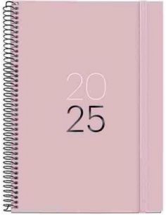 Agenda Día Página Espiral Plus cartón 155 x 213 Calm Arena 2025