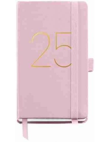 Agenda Semana Vista rígida cosida Passport Chester 90 x 140 rosa 2025