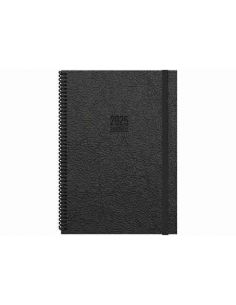 Agenda Semana Vista Tokio 17 x 24 negro 2025