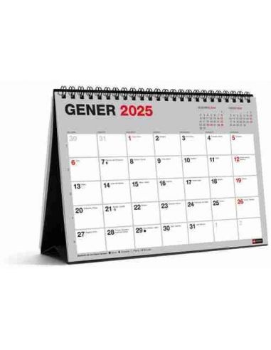 Calendario sobremesa para escribir Basic A5 Catalán 2025