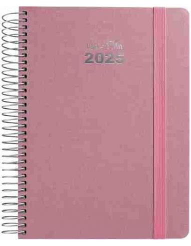Agenda 25 D/P 15X21 FANCY rosa pastel