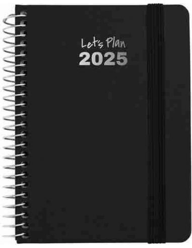 Agenda 25 D/P A6 FANCY negro