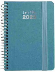 Agenda 25 D/P A6 FANCY azul
