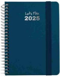 Agenda 25 D/P A6 FANCY azul petróleo