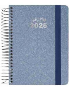Agenda 25 S/V A6 METALLIC azul