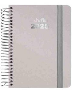 Agenda 25 S/V A6 METALLIC plata