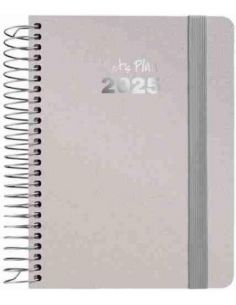 Agenda 25 D/P A6 METALLIC plata