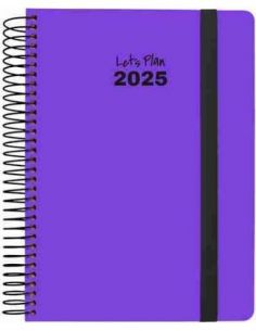 Agenda 25 D/P 15X21 NEON violeta