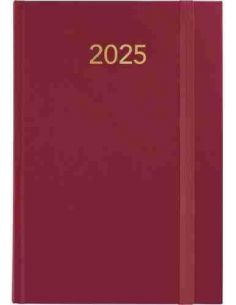 Agenda 25 D/P FLORENCIA granate.