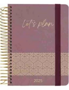 Agenda 25 D/P 15X21 NATURE CONCEPT violeta