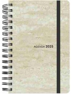 Agenda Día Página Espiral 2025 tapa sintética flexible 13