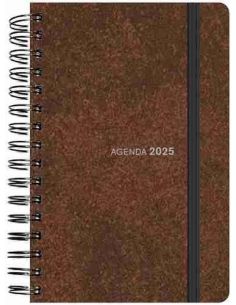 Agenda Día Página Espiral 2025 tapa sintética flexible 13