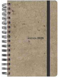 Agenda Semana Vista  Espiral 2025 tapa sintética flexible 13