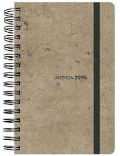Agenda Semana Vista  Espiral 2025 tapa sintética flexible 16 x 23