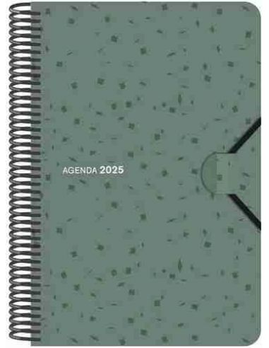 Agenda Día Página Espiral 2025 tapa polipropileno. 13