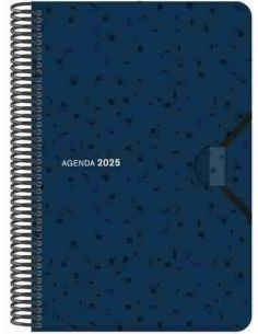 Agenda Día Página Espiral 2025 tapa polipropileno. 16 x 23