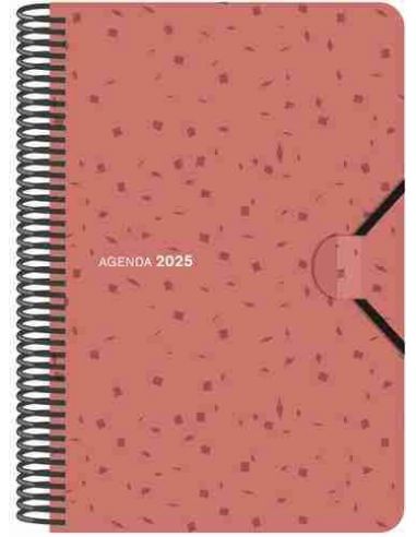 Agenda Semana Vista Espiral 2025  tapa polipropileno 16 x 23